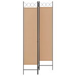 vidaXL Paravent à 3 panneaux Beige 120 x 200 cm Tissu