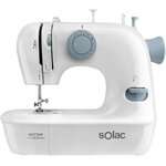 SOLAC Machine a coudre SW8220 - COTTON 12 - 7,2W - 2 vitesses - Eclairage lumineux de la zone de travail