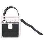 vidaXL Lit superposé sans matelas avec toboggan blanc noir 80x200 cm