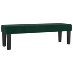 vidaXL Sommier à lattes de lit et matelas Vert foncé 200x200cm Velours