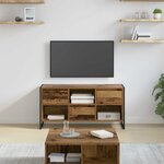 vidaXL Meuble TV Bois Ancien 100 x 36 x 49 5 cm Bois d'ingénierie
