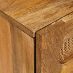 vidaXL Cabinet de chevet Naturel 50 x 33 x 62 cm Bois de mangue massif