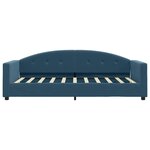 vidaXL Lit de repos sans matelas bleu 80x200 cm velours