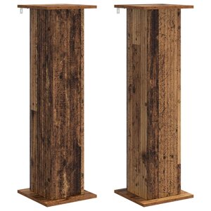vidaXL Support de Plante 2 pc Bois ancien 30 5 x 30 x 100 5 cm