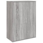 vidaXL Buffet sonoma gris 60x31x84 cm bois d'ingénierie