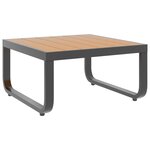 vidaXL Canapés d'angle de jardin 4 Pièces et coussins Aluminium et WPC