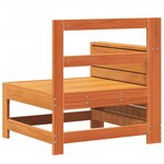 vidaXL Canapé de jardin accoudoir avec table d'appoint bois massif pin