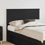 vidaXL Tête de lit Chêne noir 120 cm Bois d'ingénierie