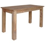 vidaXL Table à manger bois d'acajou massif 120x60x77 cm