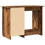 vidaXL Bureau vieux bois 100x50x76 cm bois d'ingénierie