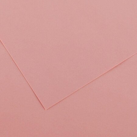 Paquet de 10 feuilles de papier Colorline CANSON 50 x 65 cm 150 g rose pétale