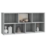 vidaXL Armoire à livres Sonoma gris 50x25x106 cm