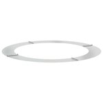 vidaXL adapté pour anneau d'arbre plat Argent Ø90 / 120 cm