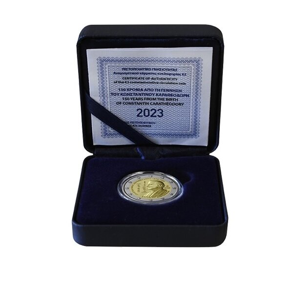 Pièce de monnaie 2 euro commémorative Grèce 2023 BE – Constantin Carathéodory