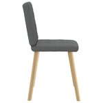 vidaXL Chaises à manger lot de 6 gris foncé tissu