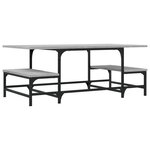 vidaXL Table basse sonoma gris 100x50 5x40 cm bois d'ingénierie