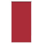 vidaXL Store enrouleur occultant 64 4 x 120 cm largeur du tissu 60 cm rouge