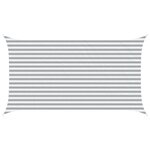 vidaXL Voile d'ombre Gris clair et blanc 2 5 x 4 5 m