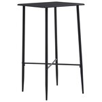 vidaXL Ensemble de bar 3 Pièces Tissu Noir