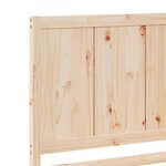 vidaXL Cadre de lit extra long sans matelas 200x220 cm bois massif