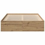 vidaXL Cadre de lit sans matelas chêne artisanal 140x200 cm