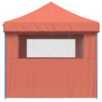 vidaXL Tente de fête 279 x 410 x 315 cm Terre cuite Tissu Oxford