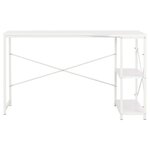 Bureau table poste de travail meuble d'ordinateur informatique étude d'ordinateur 120 x 72 x 70 cm blanc 02_0023715