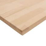 vidaXL Plan de travail de cuisine bois de chêne massif rectangulaire