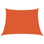 vidaXL Voile d'ombrage 160 g/m² trapèze orange 4/5x3 m PEHD