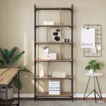 vidaXL Bibliothèque chêne artisanal 76 x 32 x 192 cm Bois d'ingénierie