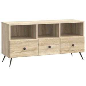 vidaXL Meuble TV Chêne Sonoma 102 x 34 5 x 50 cm Bois d'ingénierie