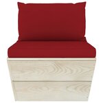 Vidaxl salon de jardin palette 6 pièces avec coussins épicéa imprégné