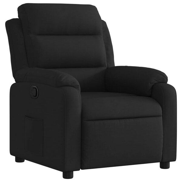 vidaXL Fauteuil inclinable Noir Tissu