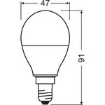 Osram ampoule led star+ sphérique rgbw dép radiateur var 5 5w=40 e14 ch