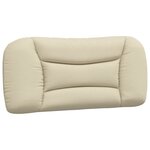 vidaXL Cadre de lit sans matelas Hvar crème 80x200 cm tissu