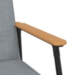 vidaXL fauteuil Gris clair 59 x 75 x 78 cm tissu