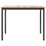vidaXL Table de bar Naturel 110 x 55 x 105 cm Bois de pin massif