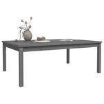 vidaXL Table de jardin gris 121x82 5x45 cm bois massif de pin