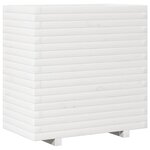 vidaXL Jardinière blanc 70x40x72 cm bois de pin massif