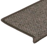 vidaXL Tapis d'escalier autocollants 30 Pièces 65x21x4 cm gris et beige
