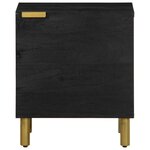vidaXL Tables de chevet 2 Pièces noir 40x33x46 cm bois de manguier solide