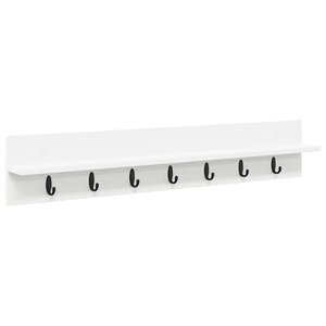 vidaXL Porte-manteau mural Blanc 100 x 10.5 x 18 cm Bois d'ingénierie