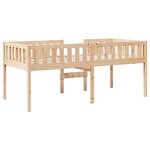 vidaXL Lit pour enfants sans matelas 75x190 cm bois de pin massif