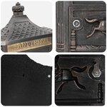 vidaXL Boîte aux lettres murale avec porte Bronze 40.5 x 15.5 x 44 cm