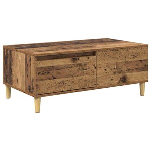 vidaXL Table basse Bois Ancien 90 x 50 x 35 cm Bois d'ingénierie