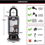 Boîte à clé à anse connectée Bluetooth ou combinaison