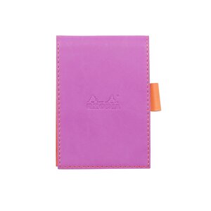 Porte-bloc Simili Cuir 8.4 x 11.5 cm+ bloc N°11 - Lilas
