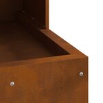 foyer vidaXL 50x50x100 cm en acier résistant aux intempéries