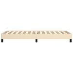vidaXL Cadre de lit sans matelas crème 100x200 cm tissu