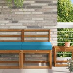 vidaXL Coussin de canapé d'extérieur Bleu royal 60 x 60 x 8 cm